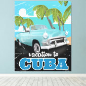 Cubaanse booreiland canvas afdruk (Insitu (Houten vloer))