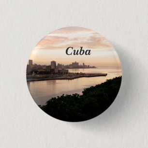 Cubaanse Cityscape Ronde Button 3,2 Cm