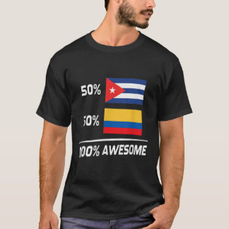 Cubaanse Colombiaanse vlag Cuba T-shirt