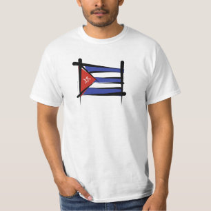 Cubaanse penseelvlag t-shirt