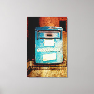 Cubaanse postbus Havana   Canvas Afdruk