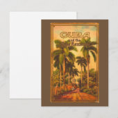 Cubaanse reizen - Cuba Railroad Flat Kaart (Voorkant / Achterkant)