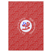 Cubaanse rode liefde vlag gepersonaliseerd tafelkleed (Voorkant)