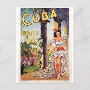  Cubaanse Toerismecommissie tropen reizen Briefkaart