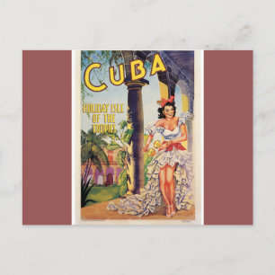 Cubaanse Toerismecommissie tropen reizen Briefkaart