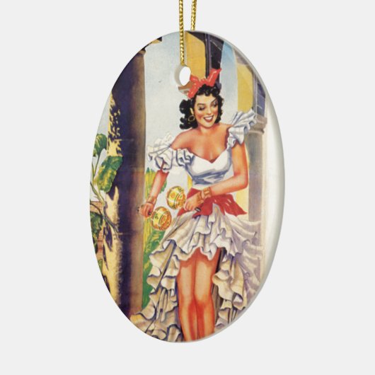  Cubaanse Toerismecommissie tropen reizen Keramisch Ornament (Links)