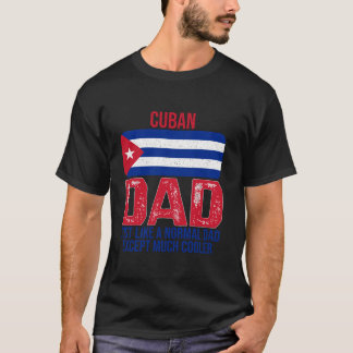 Cubaanse vader vlaggen voor vaderdag T-shirt