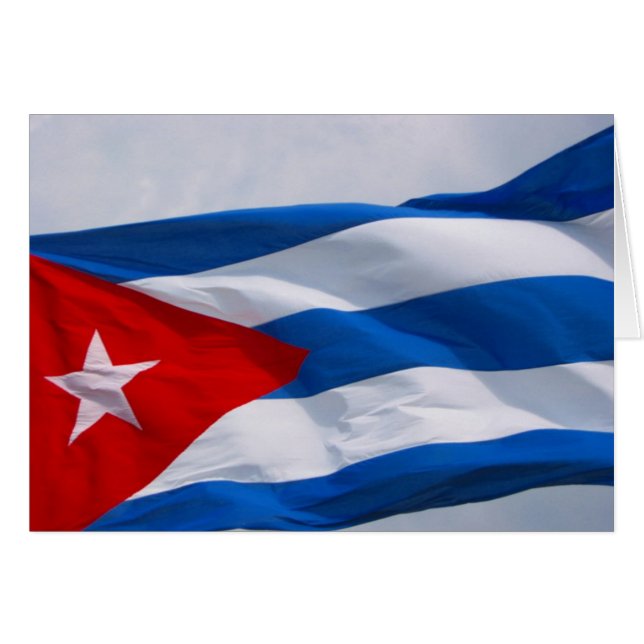 cubaanse vlag (Voorkant Horizontaal)