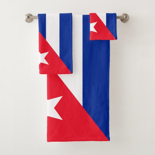 Cubaanse vlag bad handdoek (Insitu)