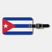 Cubaanse vlag bagagelabel (Voorkant horizontaal)