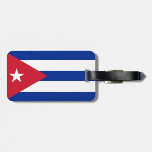 Cubaanse vlag bagagelabel