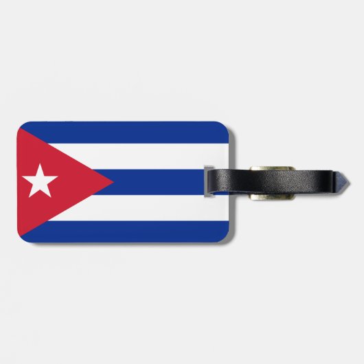Cubaanse vlag bagagelabel (Achterkant horizontaal)