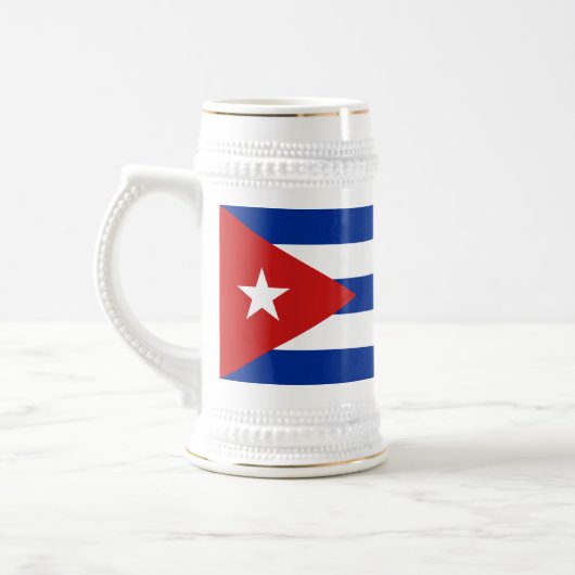 Cubaanse vlag bierpul (Links)