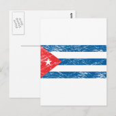 Cubaanse vlag Briefkaart (Voorkant / Achterkant)