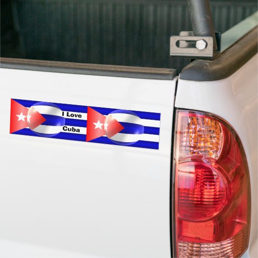 Cubaanse vlag bumpersticker (Op Truck)
