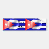 Cubaanse vlag bumpersticker (Voorkant)