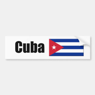 Cubaanse vlag bumpersticker