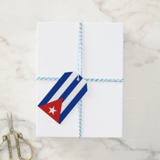 Cubaanse vlag cadeaulabel