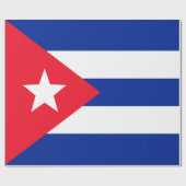 Cubaanse vlag cadeaupapier (Vlak)