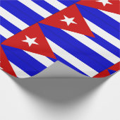 Cubaanse vlag cadeaupapier (Hoek)