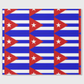 Cubaanse vlag cadeaupapier (Vlak)