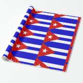 Cubaanse vlag cadeaupapier (Uitgerold)