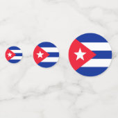 Cubaanse vlag confetti (Voorkanten)