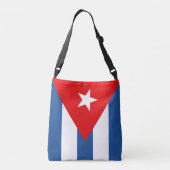 Cubaanse vlag crossbody tas (Achterkant)