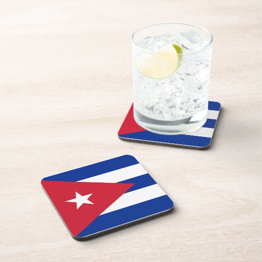Cubaanse vlag drankjes onderzetter (Rechterzijde)