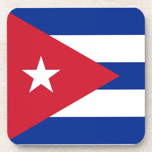 Cubaanse vlag drankjes onderzetter (Voorkant)