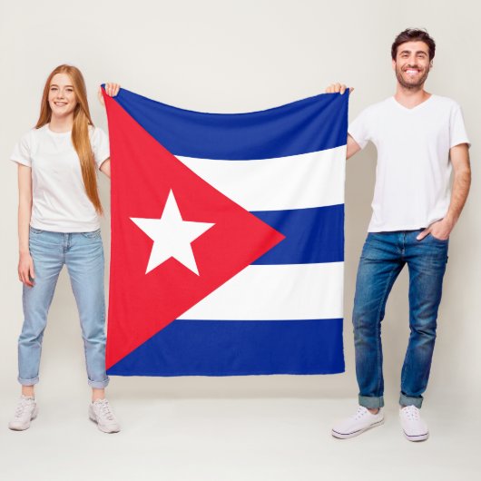 Cubaanse vlag fleece deken (In situ)