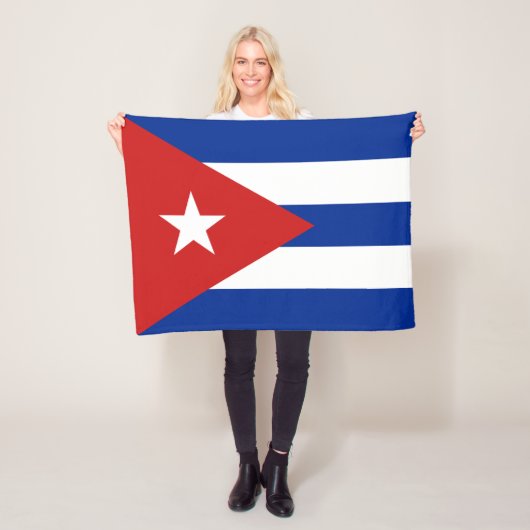 Cubaanse vlag fleece deken (In situ)