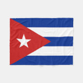 Cubaanse vlag fleece deken (Voorkant (Horizontaal))