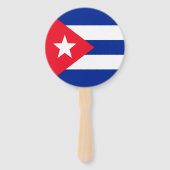 Cubaanse vlag handwaaier (Achterkant)