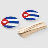 Cubaanse vlag handwaaier (Niet-gemonteerd)