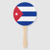 Cubaanse vlag handwaaier (Achterkant)