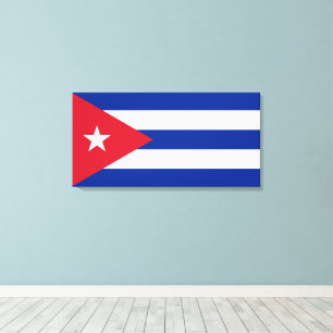 Cubaanse vlag, Havana, Fidel Castro, Che Guevara Canvas Afdruk