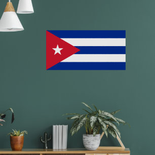 Cubaanse vlag, Havana, Fidel Castro, Che Guevara Poster