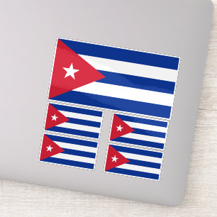 Cubaanse vlag, Havana, Fidel Castro, Che Guevara Sticker