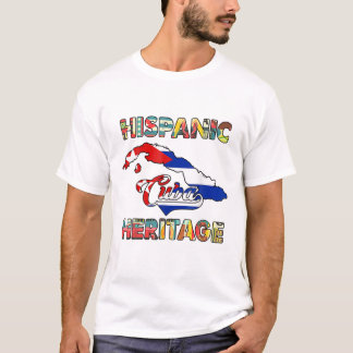 Cubaanse vlag Hispanic Heritage Month Cuba T-shirt