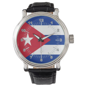 Cubaanse vlag horloge