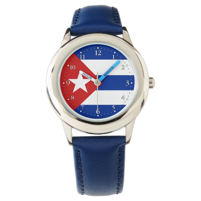 Cubaanse vlag horloge (Voorkant)