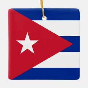 Cubaanse vlag keramisch ornament
