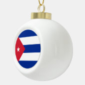 Cubaanse vlag keramische bal ornament (Rechts)
