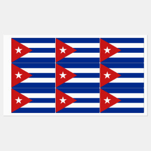 Cubaanse vlag labels