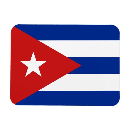 Cubaanse vlag magneet (Horizontaal)