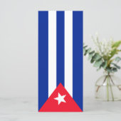 Cubaanse vlag menu (Staand voorkant)