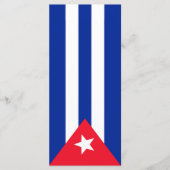 Cubaanse vlag menu (Voorkant)