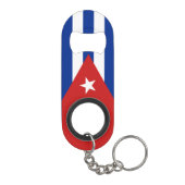 Cubaanse vlag mini flessenopener (Achterkant)