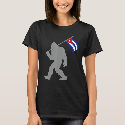Cubaanse vlag op Cuba T-shirt (Voorkant)